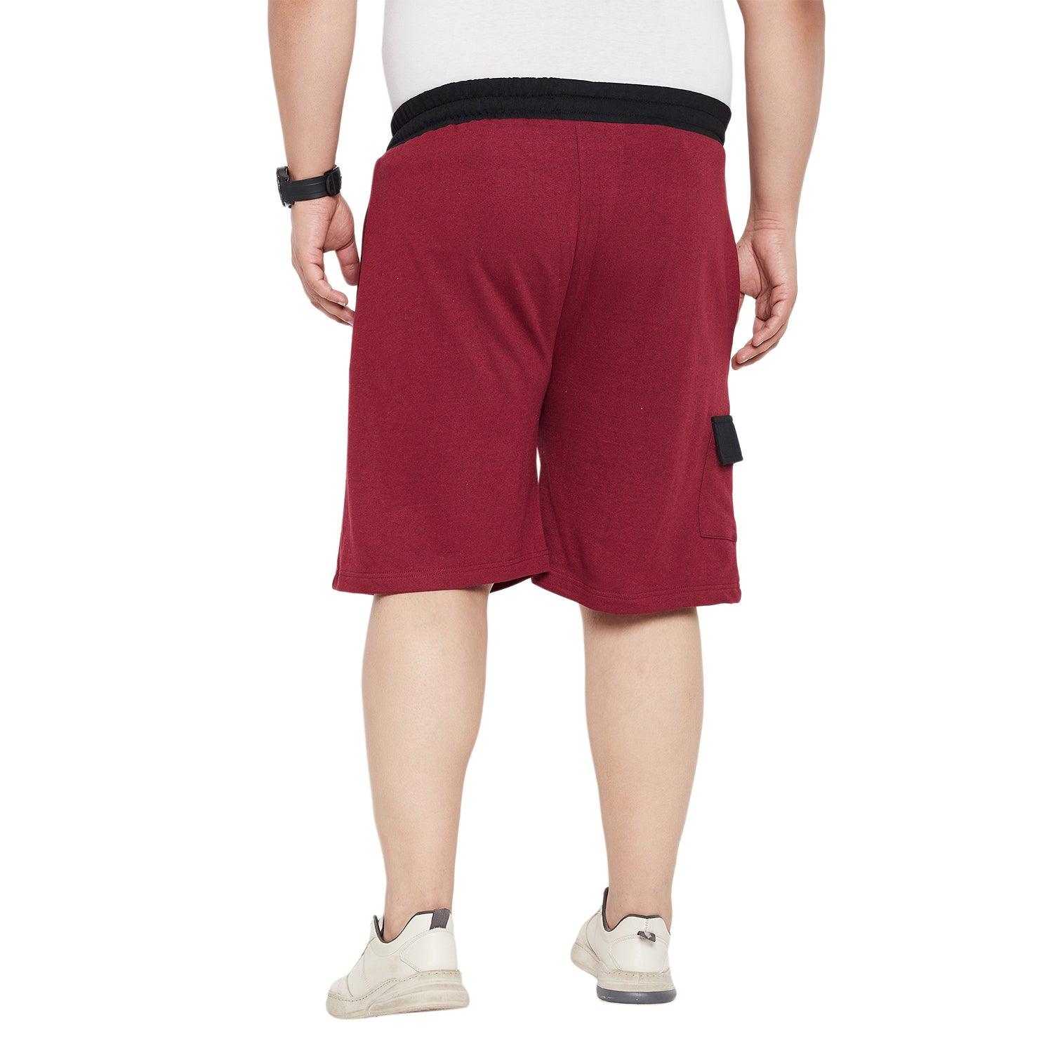 Men Plus Size Carens Solid Shorts - bigbanana