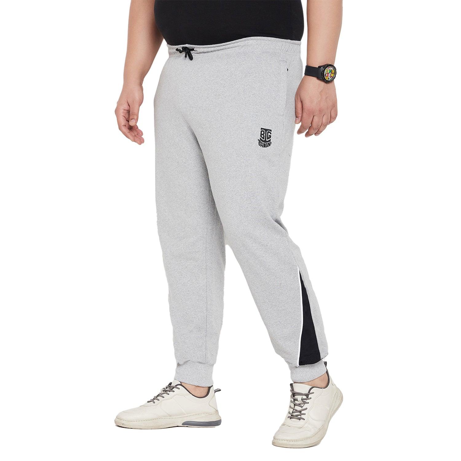 Men Plus Size Carnival Solid Trackpant - bigbanana