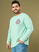 Men Plus Size Charge Solid Henley Tshirt
