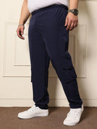 Men Plus Size Chicago Solid Trackpant - bigbanana