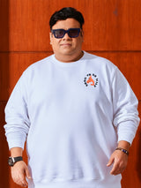 Men Plus Size Chill Printed Sweatshirt