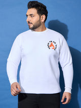 Men Plus Size Chill Printed Sweatshirt