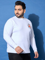 Men Plus Size Chill Printed Sweatshirt
