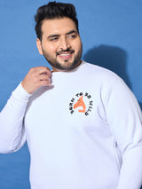 Men Plus Size Chill Printed Sweatshirt
