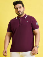 Men Plus Size Chromo Solid Polo Tshirt - bigbanana