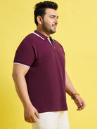 Men Plus Size Chromo Solid Polo Tshirt - bigbanana