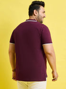 Men Plus Size Chromo Solid Polo Tshirt - bigbanana