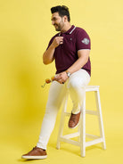 Men Plus Size Chromo Solid Polo Tshirt - bigbanana