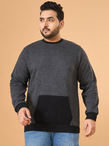 Men Plus Size Cinder Colorblock Sweatshirt
