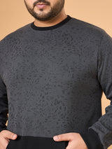 Men Plus Size Cinder Colorblock Sweatshirt