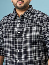 Men Plus Size Circuit Multicolor Checkered Casual Shirt