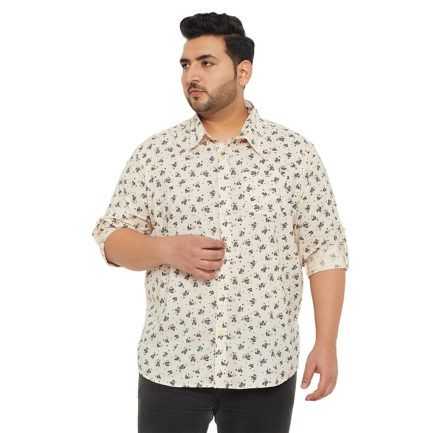 Men Plus Size Clazo Printed Shirt - bigbanana