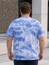 Men Plus Size Cloudye Printed Round Neck Tshirt