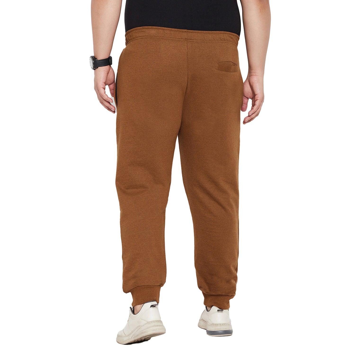 Men Plus Size Cone Solid Trackpant - bigbanana