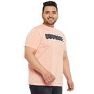 Men Plus Size Corid Printed Round Neck Tshirt - bigbanana