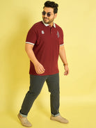 Men Plus Size Coroico Solid Polo Tshirt - bigbanana