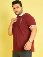 Men Plus Size Coroico Solid Polo Tshirt - bigbanana