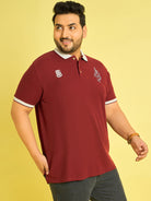 Men Plus Size Coroico Solid Polo Tshirt - bigbanana