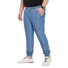 Men Plus Size Crimich Solid Trouser - bigbanana