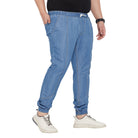 Men Plus Size Crimich Solid Trouser - bigbanana