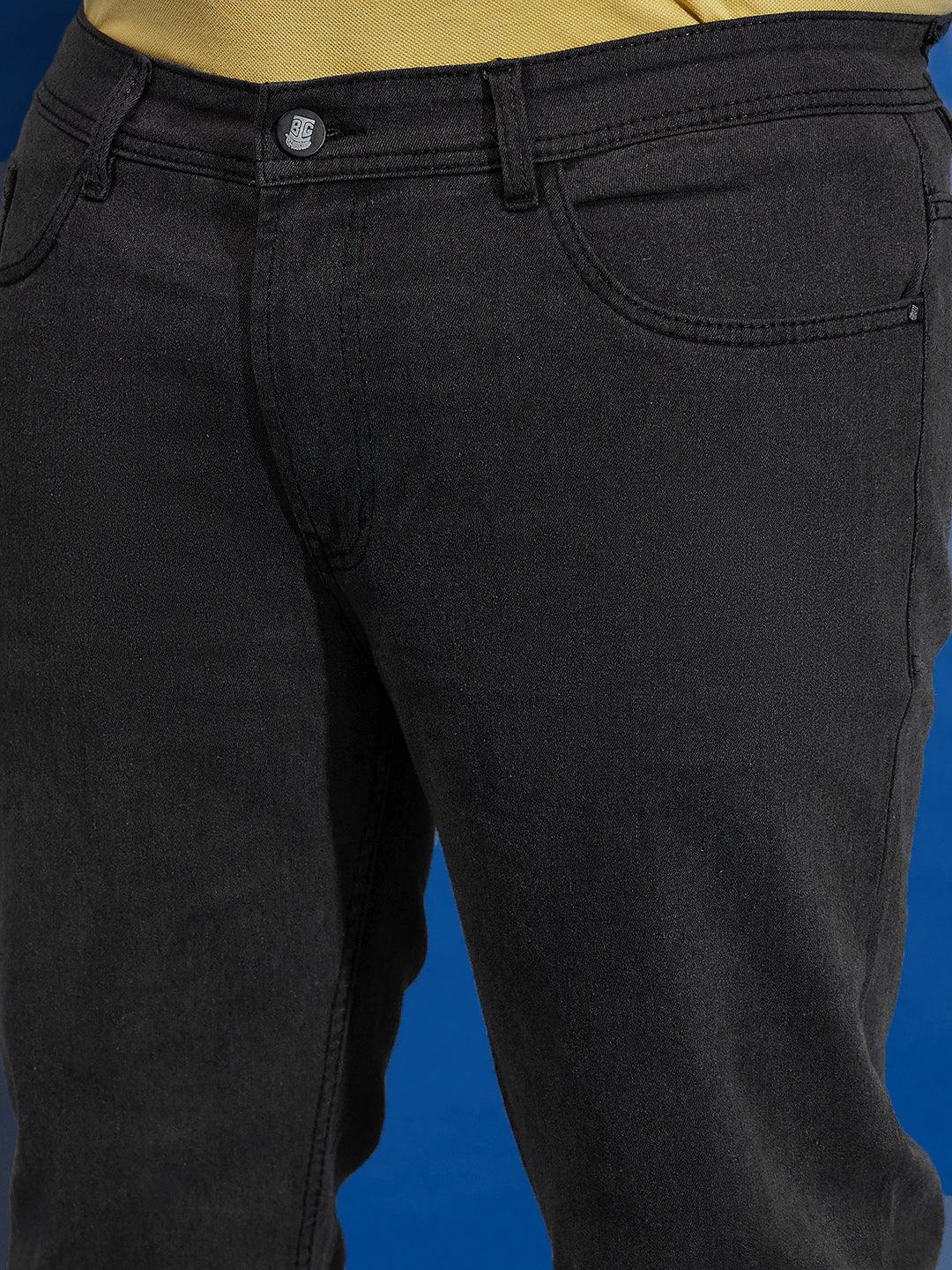 Men Plus Size Critic Solid Jeans - bigbanana