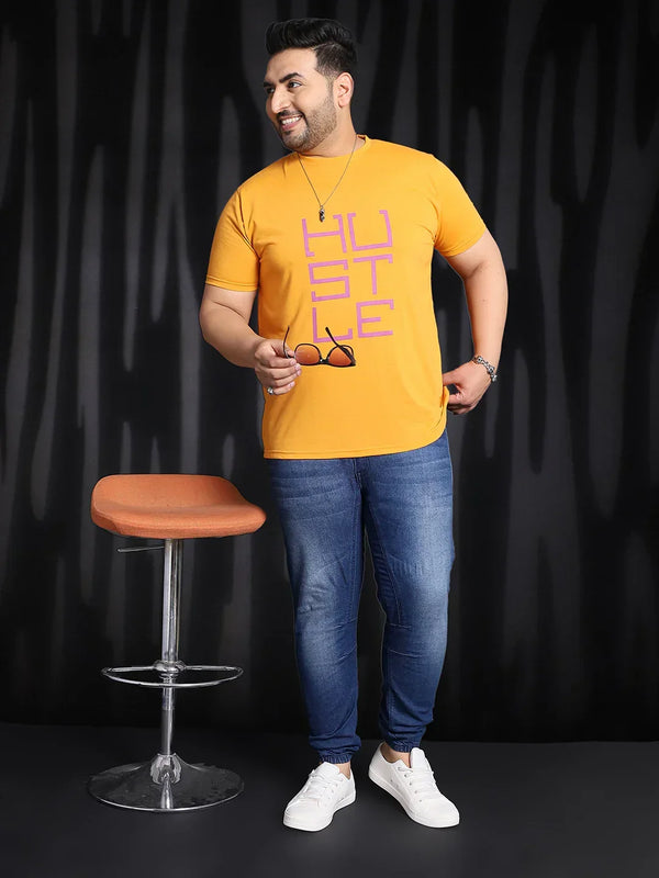 Men Plus Size Croft Solid Round Neck Tshirt