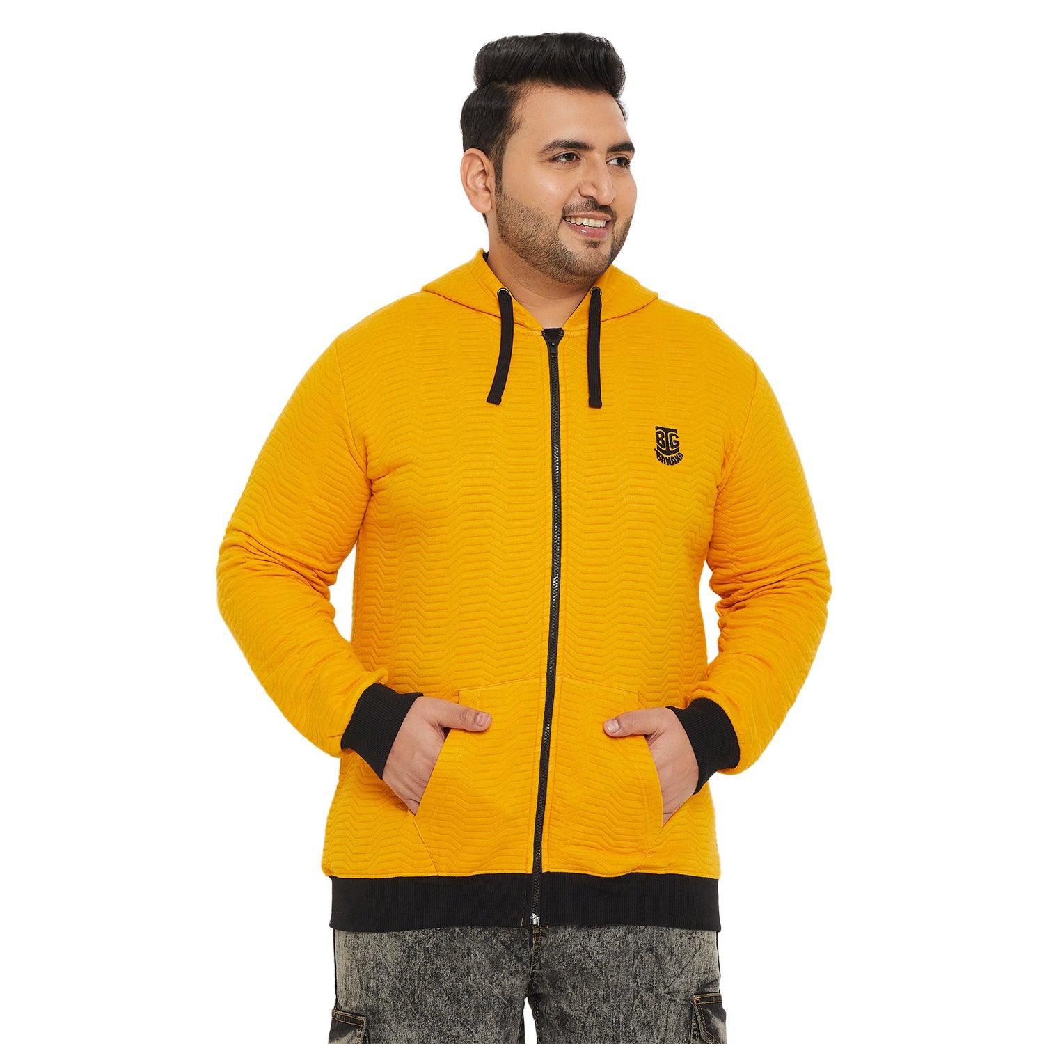 Men Plus Size Crush Solid Sweatshirt - bigbanana