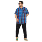 Men Plus Size Cult Check Shirt - bigbanana