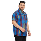 Men Plus Size Cult Check Shirt - bigbanana