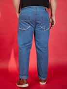 Men Plus Size Cyprus Washed Jeans - bigbanana