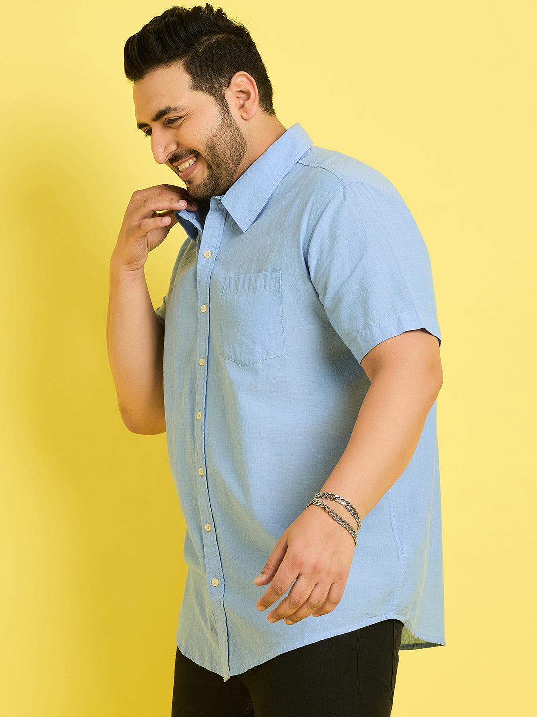 Men Plus Size Dalphy Solid Shirt - bigbanana