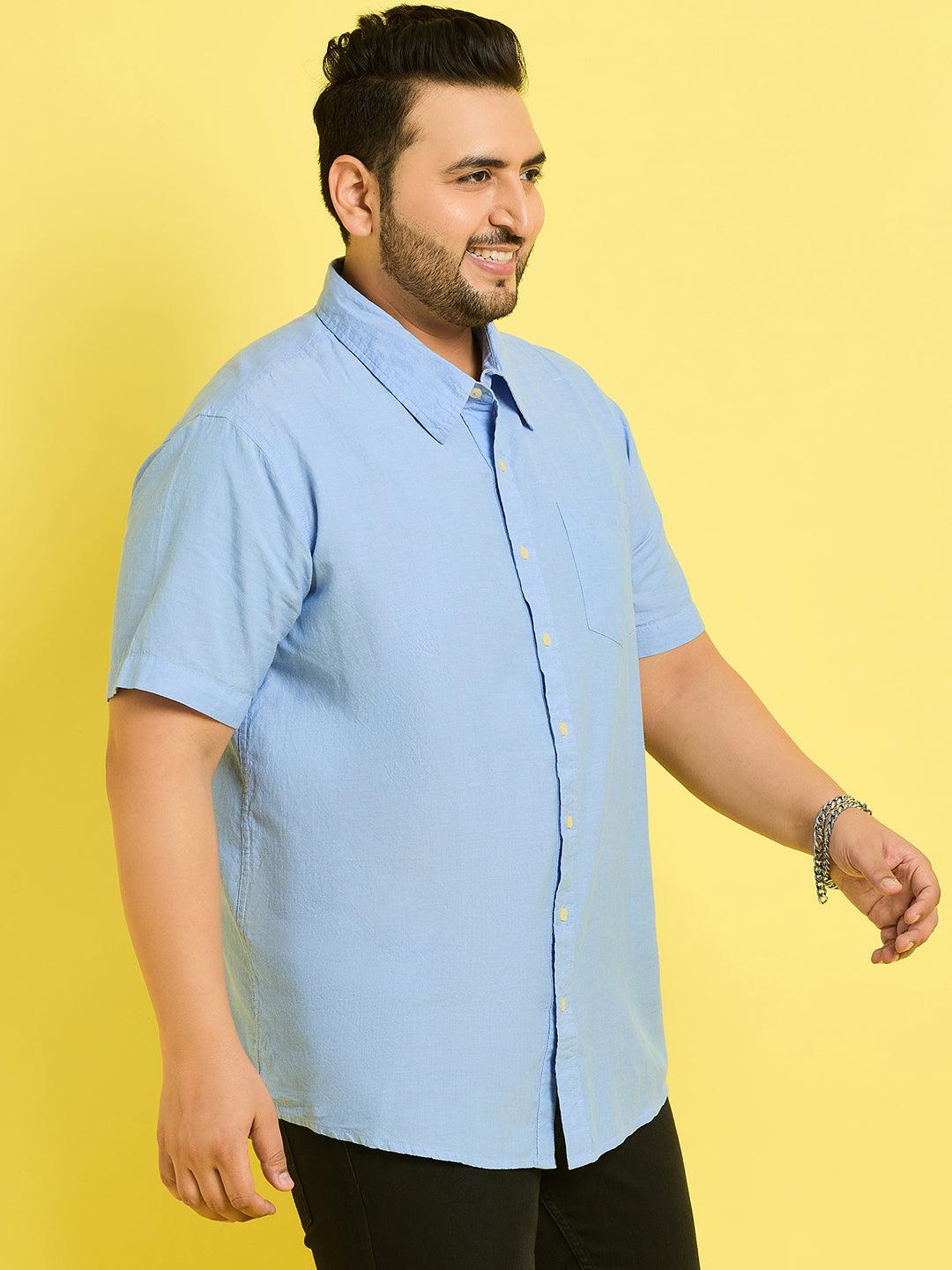 Men Plus Size Dalphy Solid Shirt - bigbanana