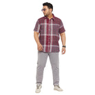 Men Plus Size Darra Check Shirt - bigbanana