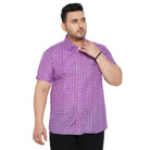 Men Plus Size Delta Check Shirt - bigbanana