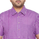 Men Plus Size Delta Check Shirt - bigbanana