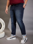 Men Plus Size Demmi Solid Jeans - bigbanana