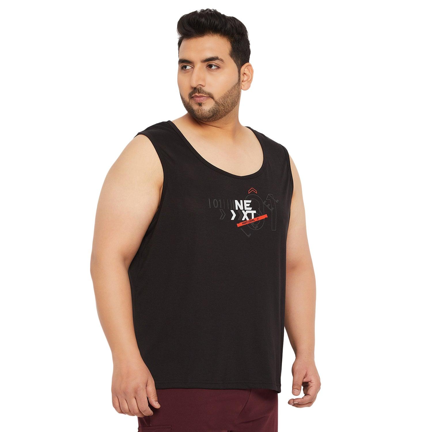 Men Plus Size Dochin Printed Innerwear Vest - bigbanana