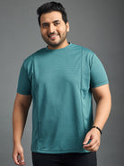 Men Plus Size Doctrine solid  Round Neck Tshirt - bigbanana