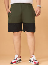 Men Plus Size Drammen Colorblock Shorts