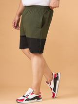 Men Plus Size Drammen Colorblock Shorts