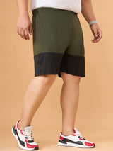 Men Plus Size Drammen Colorblock Shorts