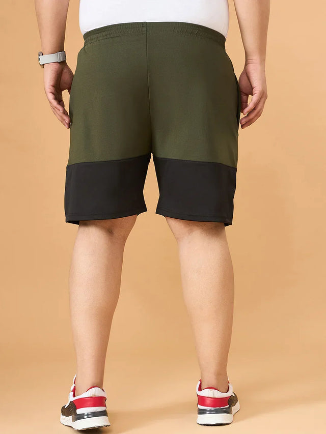 Men Plus Size Drammen Colorblock Shorts