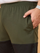 Men Plus Size Drammen Colorblock Shorts