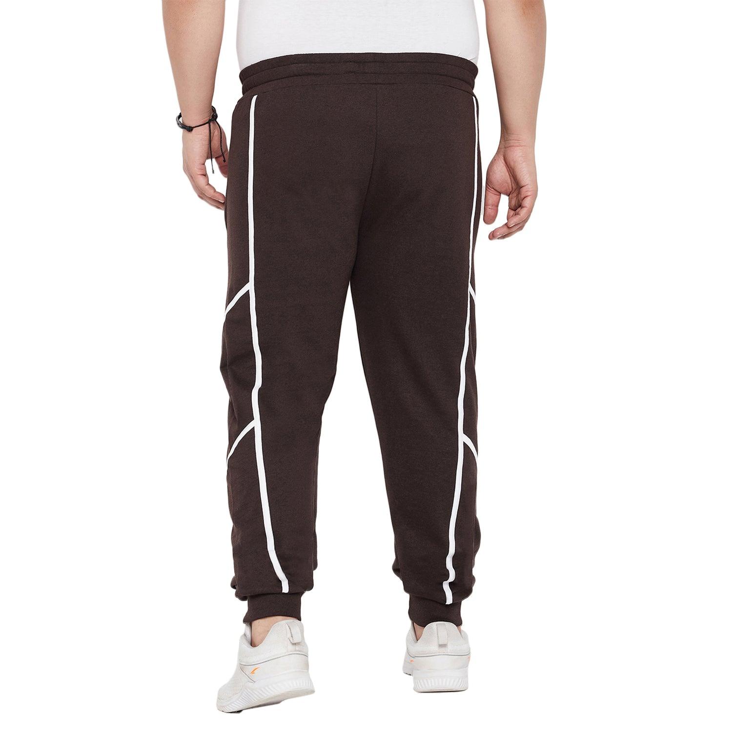 Men Plus Size Drone Solid Trackpant - bigbanana