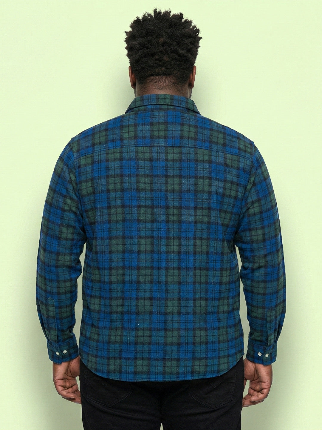 Men Plus Size Dualis Multicolor Checkered Casual Shirt