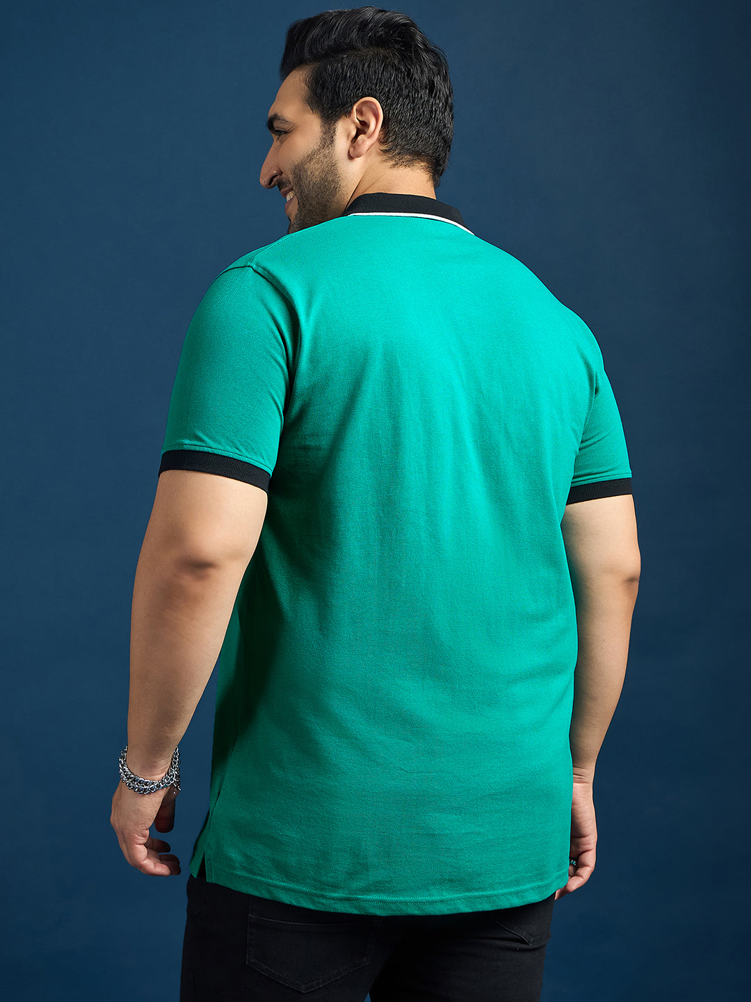 Men Plus Size Dubai Printed Polo Tshirt - bigbanana