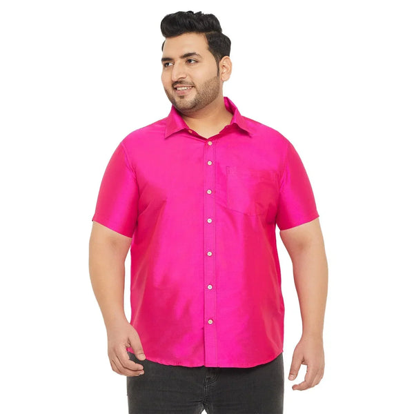 Men Plus Size Dura-P Solid Shirt