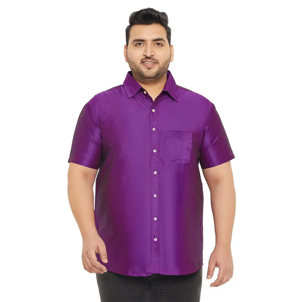 Men Plus Size Dura-V Solid Shirt