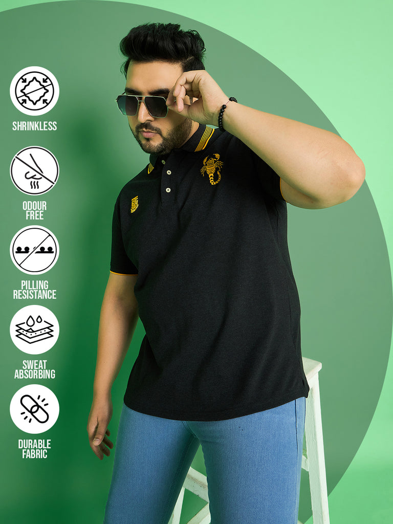 Men Plus Size EL Dorado Solid Polo Tshirt - bigbanana