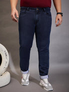 Men Plus Size Echo Solid Jeans - bigbanana